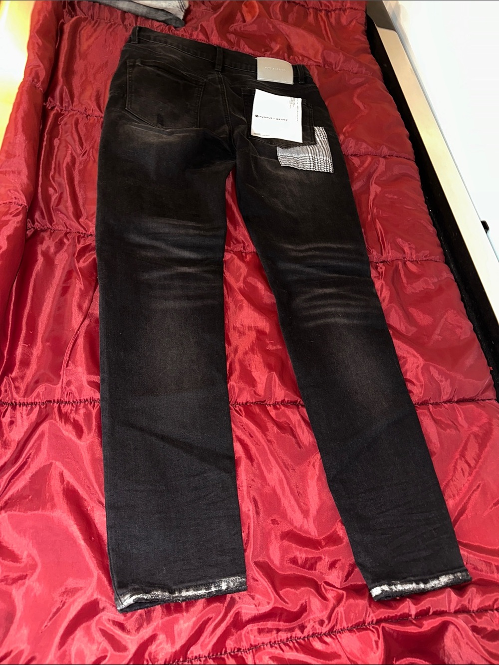 Black Distressed Slim Jeans - Picture 9 of 10